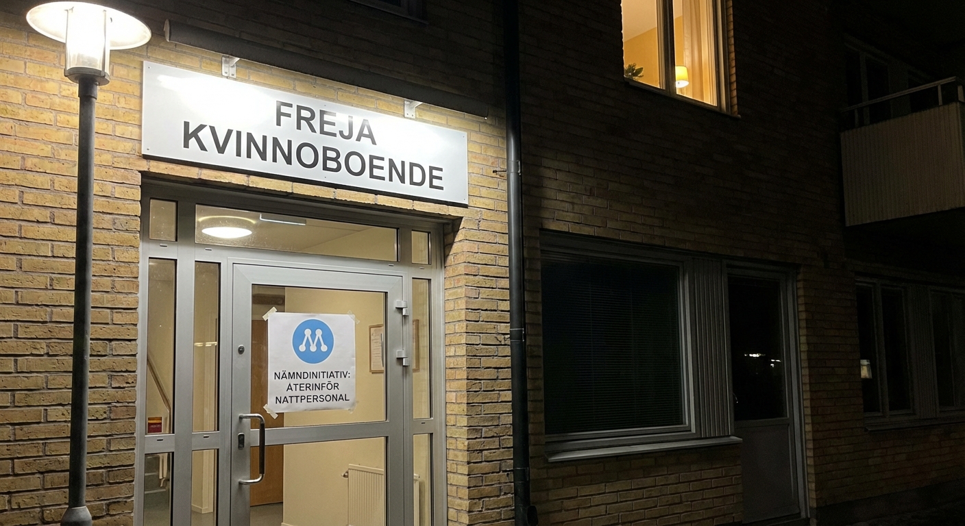 Nämndinitiativ om att återinföra nattpersonal på Freja kvinnoboende