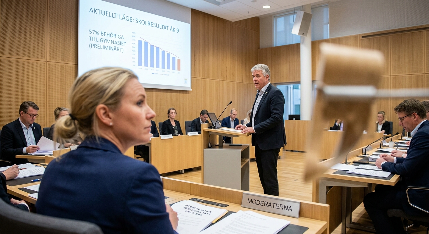 Motion om de sjunkande skolresultaten