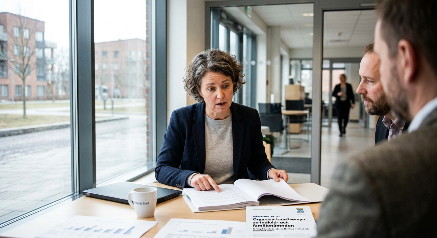 Motion om organisationsöversyn för att säkra kvalitet och bryta beroendet av hyrpersonal