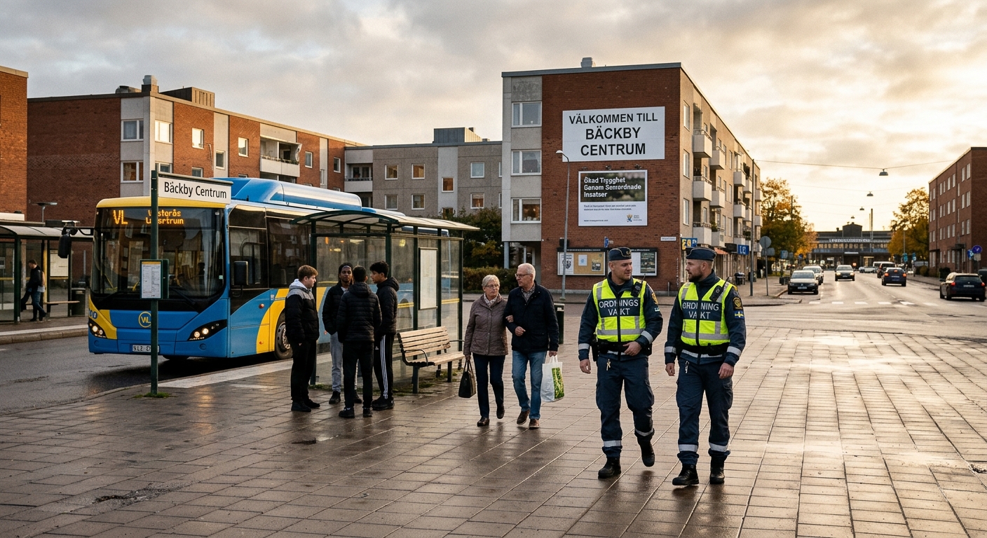 Motion om att låta ordningsvakter vara verksamma på Bäckby